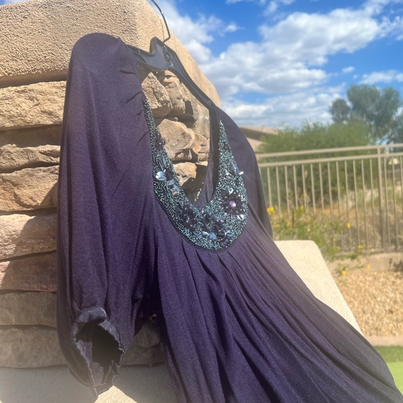 Hannah Jo purple sequence blouse size small - Picture 4 of 17